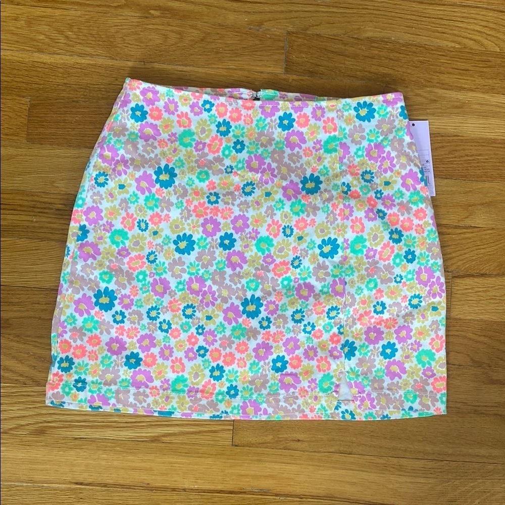 Wild Fable Pink and Blue Mini Pencil Skirt